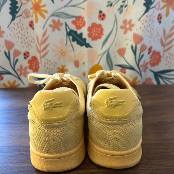 Lacoste Carnaby Piquee 124 1 SFA Yellow Women’s Size US 7 Sneakers Fashion Shoe - Picture 5 of 8